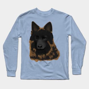 Bohemian Shepherd Dog (Large Design) Long Sleeve T-Shirt